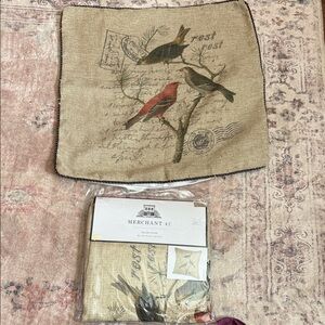 Merchant 41 Bird Print Pillow Cover
